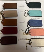 COACH Bag Hang Tag / Key Chain / authentic 2.25 *1 in  Aprox pick one - $424.23 MXN
