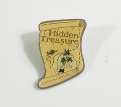 California  Lottery  lapel hat PIN: &quot;Hidden Treasure - $8.90