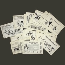 Vintage 1949 Black &amp; White Humorous Postcards  - £18.17 GBP