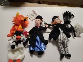 Disney Store Beanie Plush Mary Poppins, Bert Chimney Sweep, Penguin And Fox NWT - £11.76 GBP