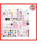 Acrylic Nail Set: 3 Powders, UV Lamp &amp; Essentials for Flawless Nails - $972.66 MXN