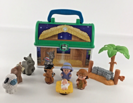 Fisher Price Little People On the Go Nativity Set Lunch Box Figures Christmas - £39.52 GBP