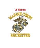 USMC Marine Corps Recruiter Digitized filled embroidery design Digital D... - $6.79 CAD