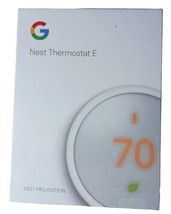 Google, T4001ES, Nest Thermostat E Smart Thermostat White - Full Kit Sea... - $140.24