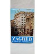 Vintage Zagreb Croatia Brochure Map - €24,06 EUR