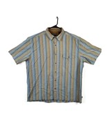 REI Co-op Shirt Mens XL Green Blue Button Up Short Sleeve Outdoor Hiking... - £19.51 GBP
