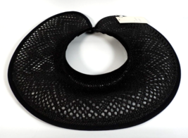 Women&#39;s Wide Brim Vented Straw Hat Sun Visor ~ A New Day (One Size) &quot;BLACK&quot; ~NEW - £8.28 GBP