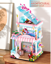 Small particle building block toys Dessert Shop Street View landscape ornament - £16.18 GBP