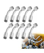 10 pcs Hydraulic 5/16&quot; Hose x 3/4&quot; JIC 37° Female 90° Elbow Fittings - $24.08 CAD