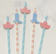 Cowboy or Cowgirl Straws, Cowboy Straws, Cowboy Birthday, Baby Cowboy,  ... - $9.41
