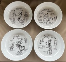 Disney Mickey 90 Years Sketchbook Ceramic GOOFY MICKEY MINNIE DONALD Pas... - £70.78 GBP