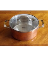 Viking 3-Ply Copper Clad Stock Pot &amp; Vented Glass Lid 4 Qt Quart - $98.22 CAD