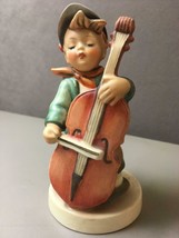 Authentic Vintage Goebel Hummel Figurine #186 Sweet Music Bass Cello Viola - £28.48 GBP