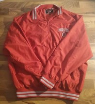 OHIO STATE COLOSSEUM Athletics Quarter Zip Pullover Windbreaker XXL Red  - $28.70