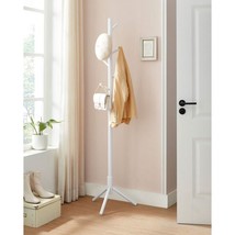 Sturdy Solid Wood Coat Rack in White Finish with 8 Hooks - $2,504.83 MXN
