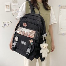 Fashion Waterproof Women Backpack For Teenager Kawaii Girl Female School Bag Nyl - £37.41 GBP