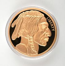 *Collectors 2023 39 mm Gold Plated Indian Head Buffalo Coin (COPY) - $16.50