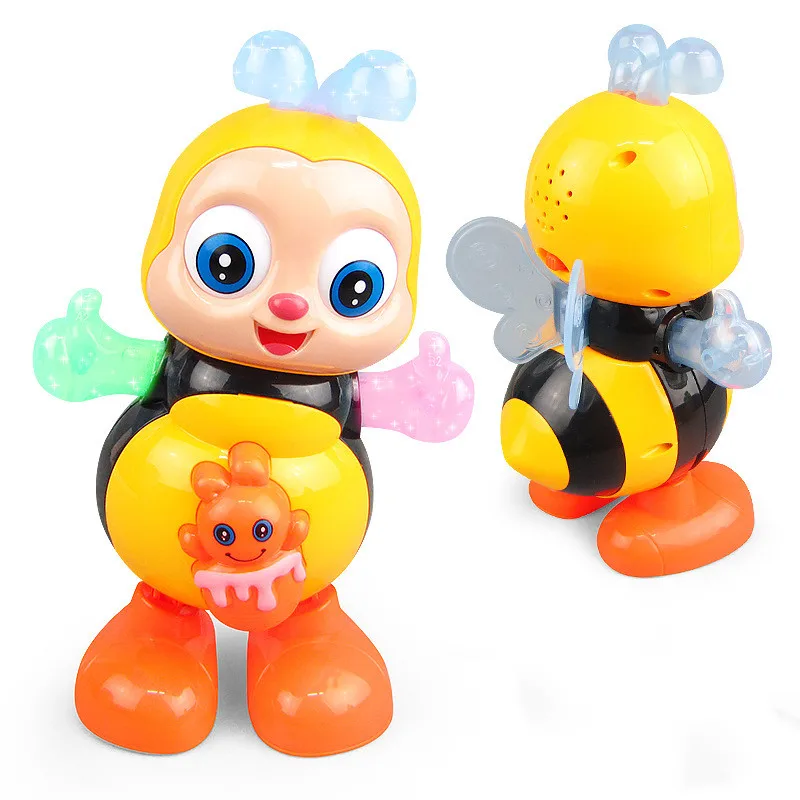Vocal Toy Cartoon Bee Electric Toys With Sound Flash Lighting Sing Dance... - $19.49