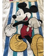 Mickey Mouse Beach Towel Disney NEW Deadstock Vintage 90s 2000s White Fr... - $37.97 CAD
