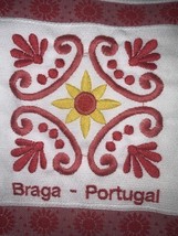 Embroidered Kitchen Towel Dishcloth Braga Portugal - $17.62 CAD