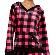 Jenni by Jennifer Moore Womens Printed Velour Top Color Pink/Black Size 2XL - £46.52 GBP