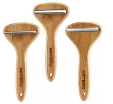 T Shaped Wood Handle Dog Deshedding Tools Loose Hair and Undercoat Removal No Da - £35.87 GBP+