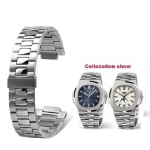 25mm Stainless Steel Bracelet Watch Strap Band Fit For Patek Philippe Nautilus - £31.17 GBP