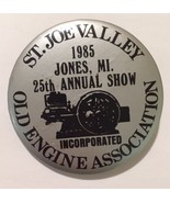 1985 St Joe Valley Old Engine Association Pinback Button Tractor Pin Jon... - $4.74