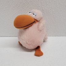 Vintage Godfrey Goony Bird Pink Wallace Berrie 1982 Mini Plush Pelican 4&quot; - $10.88