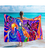 Vibrant Skull Beach Design | Let&#39;s get our Tan on | Beach Towel -XLARGE ... - €48,43 EUR