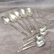 Oneida Community Coronation Serving Pieces plus Teaspoons Silverplate Lo... - £27.28 GBP