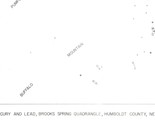 USGS Geologic Map: Brooks Spring Quadrangle, Nevada, Mercury and Lead - £10.19 GBP