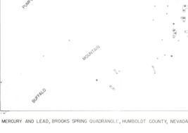 USGS Geologic Map: Brooks Spring Quadrangle, Nevada, Mercury and Lead - £10.14 GBP