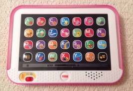 Fisher Price Laugh &amp; Learn Smart Stages Tablet - Pink, 1st Words Letters Animals - £8.58 GBP