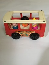 Vintage 1988 Fisher Price Little People Red Minibus-VERY Rare VINTAGE-SHIP24HRS - £182.35 GBP