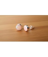 Pink Opal Stud Earrings - $519.72 MXN