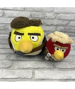 Angry Birds Star Wars Plush Lot of 2 Han Solo 8&quot; and Luke Skywalker 4&quot; - £12.11 GBP