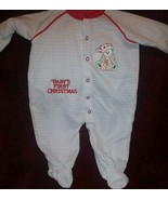 Vintage Babygro Baby&#39;s First Christmas One Piece Baby Toddler Sleeper Pa... - £38.98 GBP