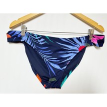 Jessica Simpson Multi Mood Island Paradise Side Shirred Swim Bikini Bottoms XL - £12.58 GBP