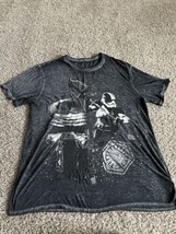 Disney Star Wars T-Shirt Adult 2XL Black Burnout Short Sleeve Crewneck - £9.77 GBP