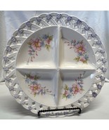 Vintage Hand-Painted Floral Divided Plate Made in Japan - €13,02 EUR