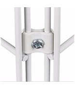Gridwall Joining Connectors - Grid Panel Joiner Clips - White - 100 Pieces - $939.27 MXN