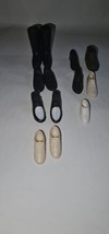 Vtg Lot Plastic Ken Doll Black Shoes Made In Japan. Hong Kong, Taiwan - £19.78 GBP