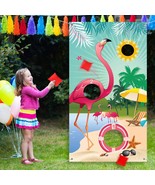 Carnival Toss Game Flamingo Toss Games With 3 Nylon Bean Bags, Flaming - $25.21