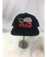 SUPERBOWL 33 XXXIII 1999 Denver Broncos Coca Cola black adjustable cap /... - £14.36 GBP