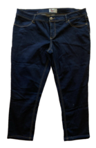 So Dark Wash Stretch Cropped Jeans Size 18 - $265.92 MXN