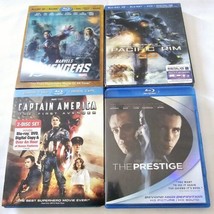 The Avengers 3D, Pacific Rim 3D, Captain America Blu-ray &amp; The Prestige Blu-ray - £12.32 GBP