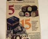 1988 Rondos Ice Cream Chocolate Bar Vintage Print Ad Advertisement pa22 - $6.92