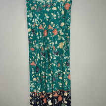Est 1946 Turquoise/Floral Wide Leg Boho Pants size L - $15.68