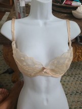 Jezebel renee of hollywood vintage Lace And Floral sheer bra Beige size 36C - £17.53 GBP